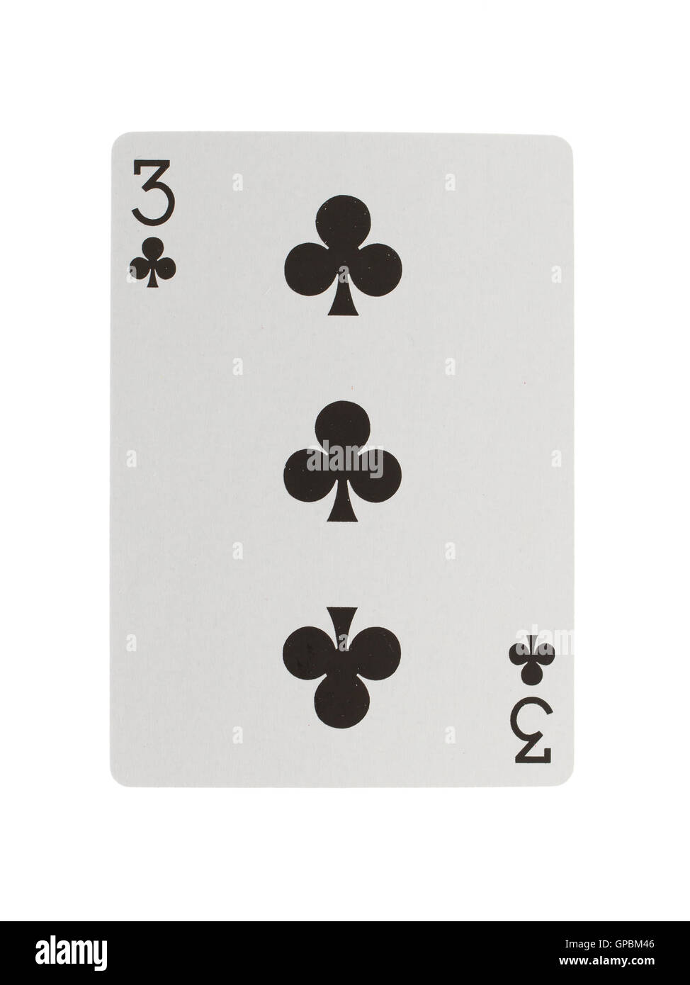 Playing card (three Stock Photo Alamy