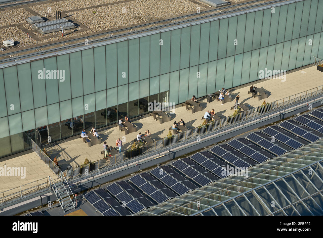 roof terrace,  Tate Modern Stock Photo
