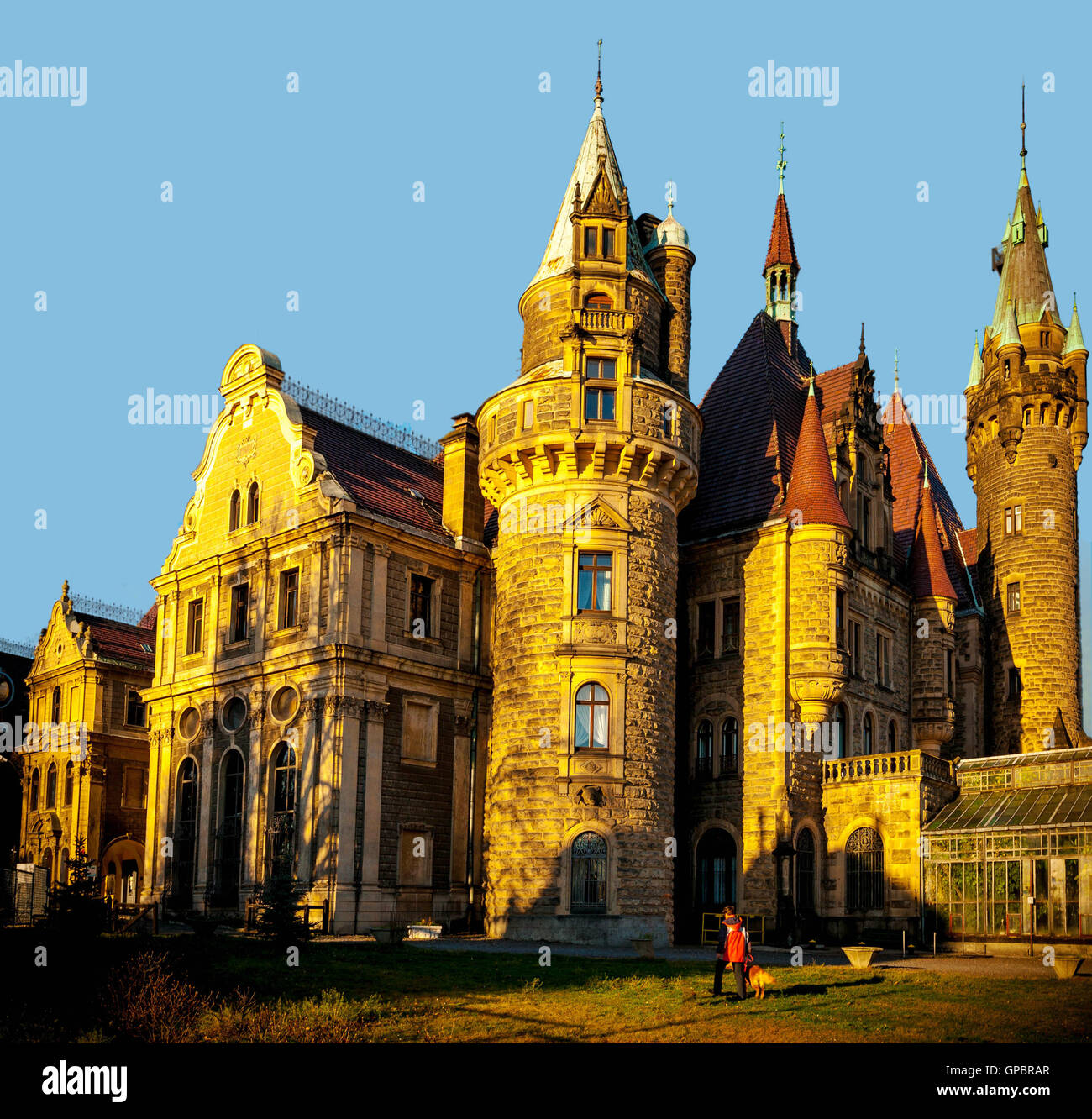 Moszna castle in Poland Stock Photo - Alamy