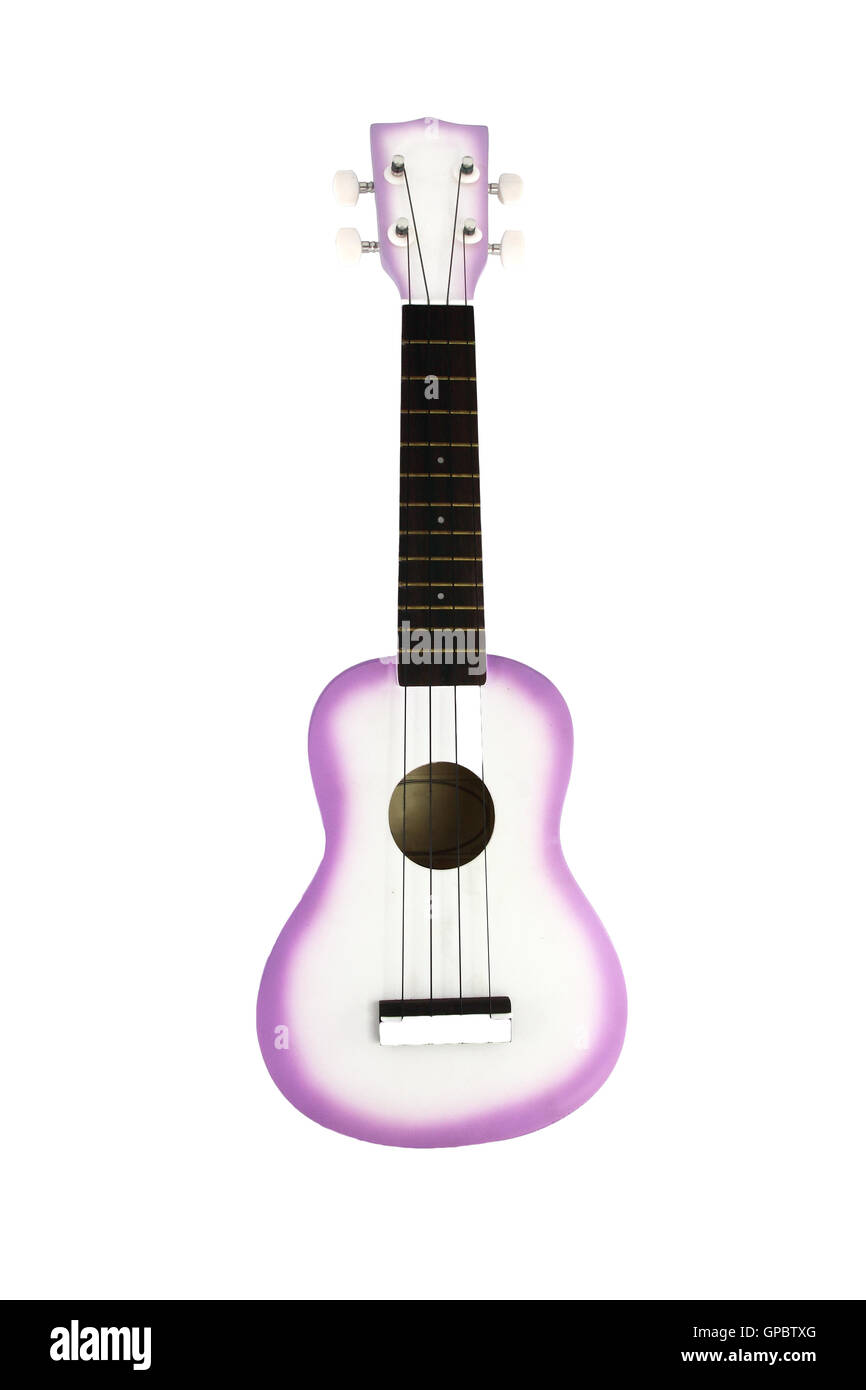 Ukulele guitar on white background Stock Photo