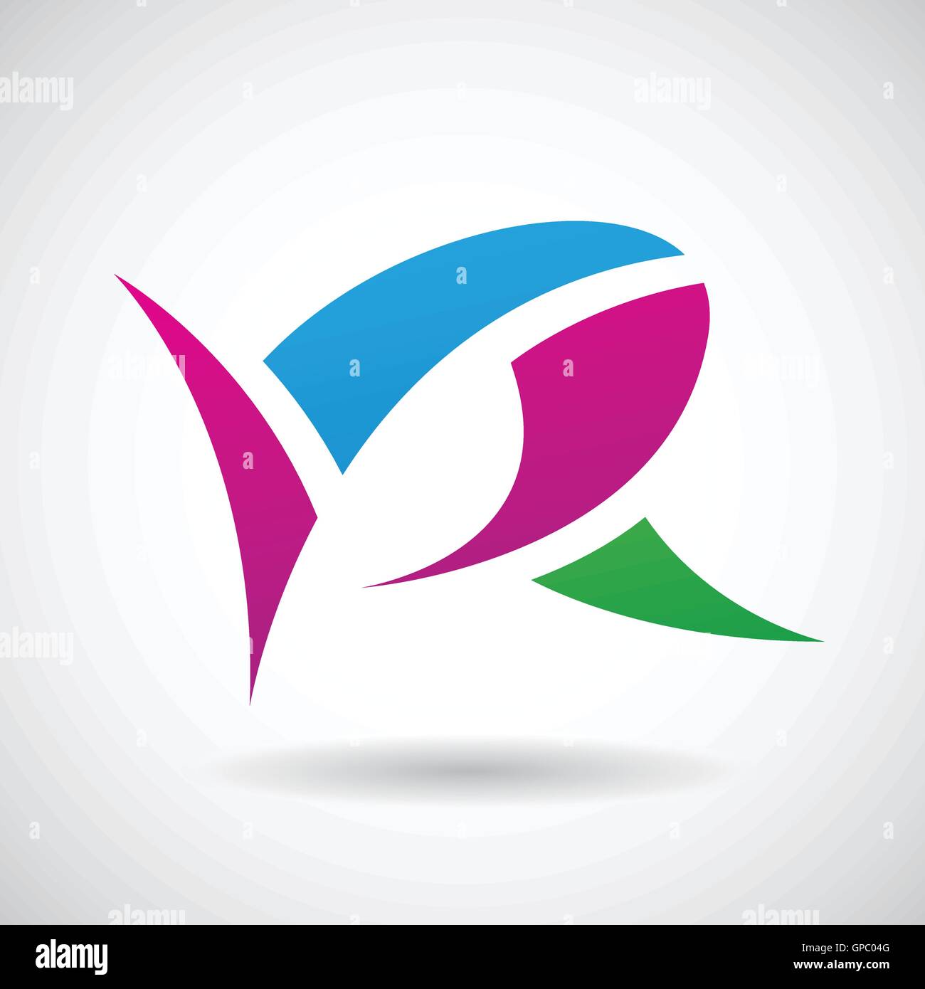 Design Concept of a Colorful Stock Logo Icon of Letter R, Vector ...