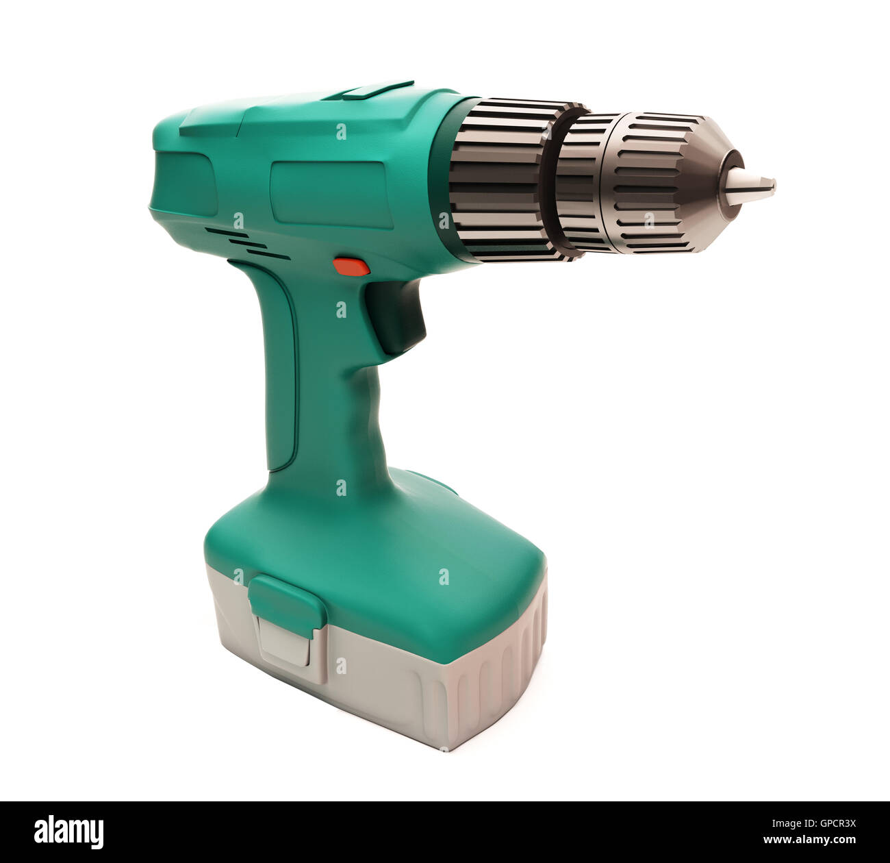 Electric screwdriver isolated Stock Photo - Alamy
