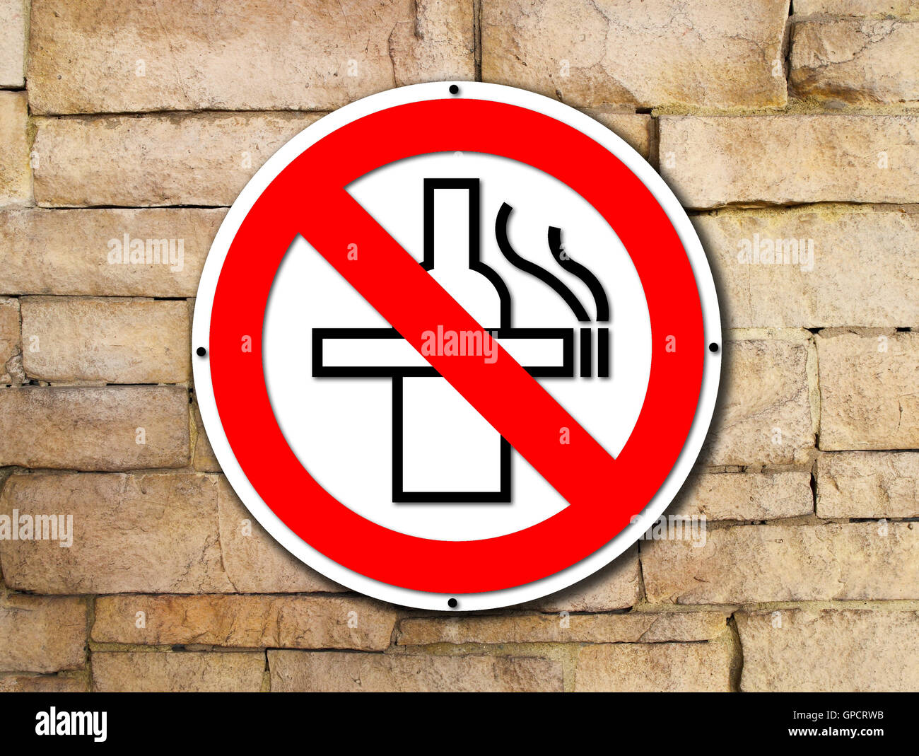 CARTEL DE PROHIBIDO FUMAR Stock Photo - Alamy