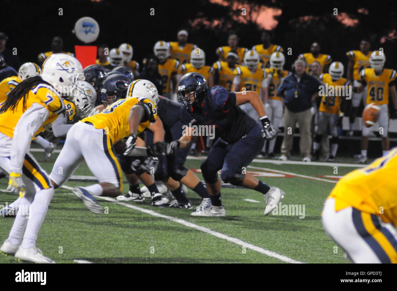 Robert Morris V Alderson Broaddus Football match Stock Photo Alamy