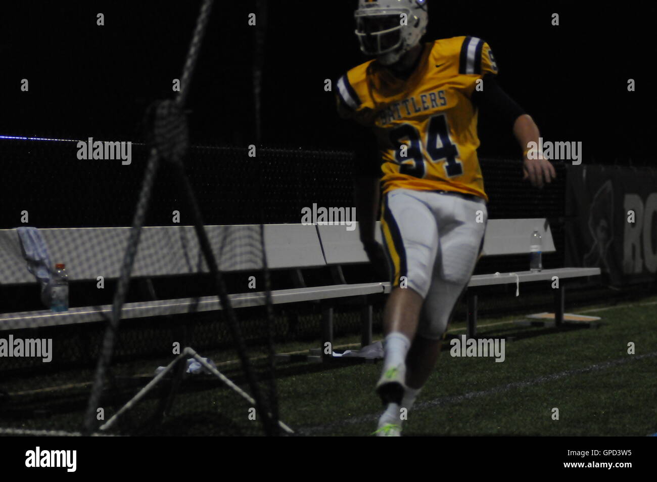 Robert Morris V Alderson Broaddus Football match Stock Photo Alamy