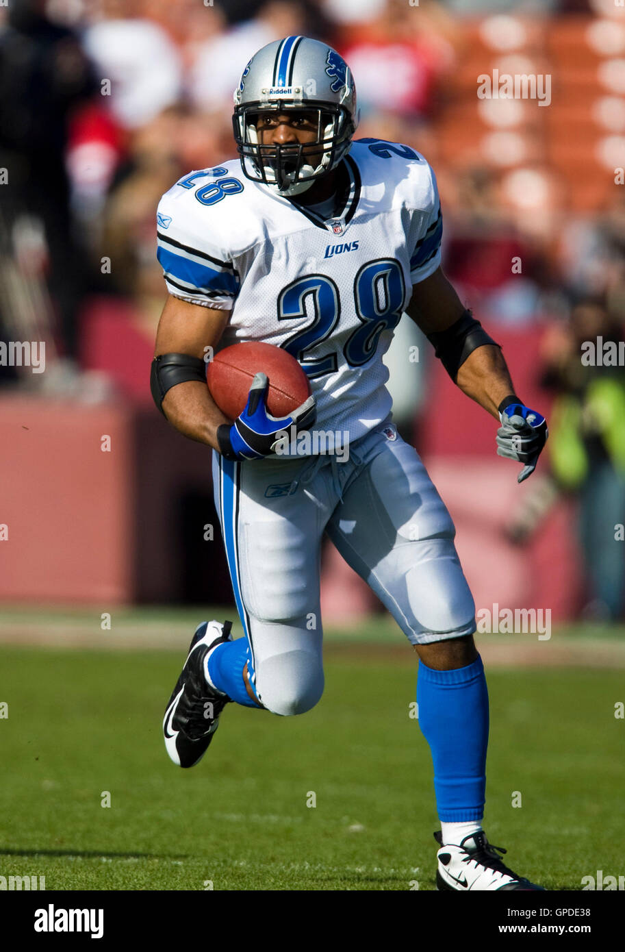 Detroit Lions Running Back Barry Sanders Breaking Free 8x10 Photo Picture