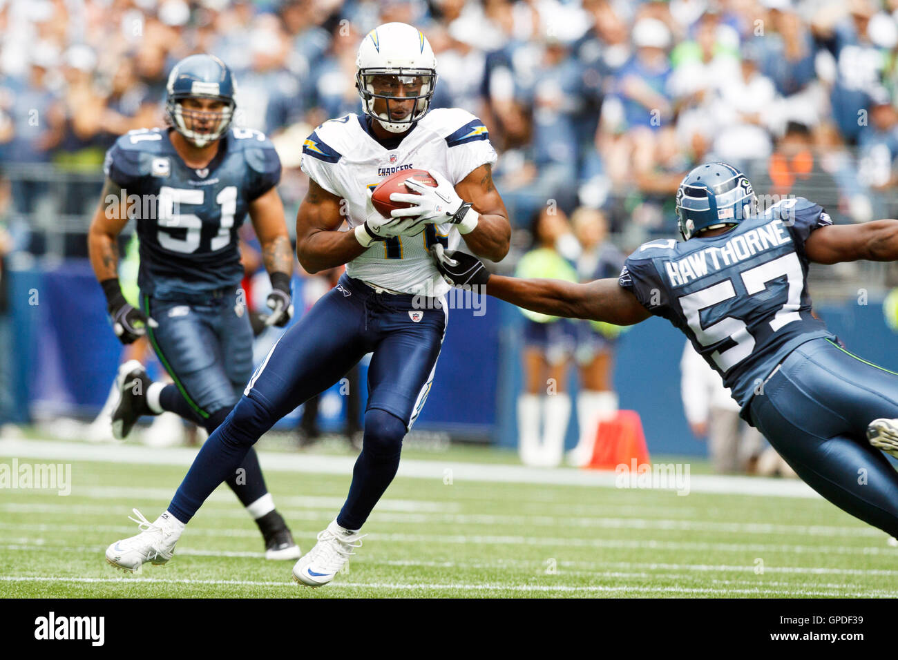 San Diego Chargers wide receiver Patrick Crayton (12) during an NFL  football game Sunday, Oct. 24, 2010, in San Diego. (AP Photo/Lenny Ignelzi  Stock Photo - Alamy