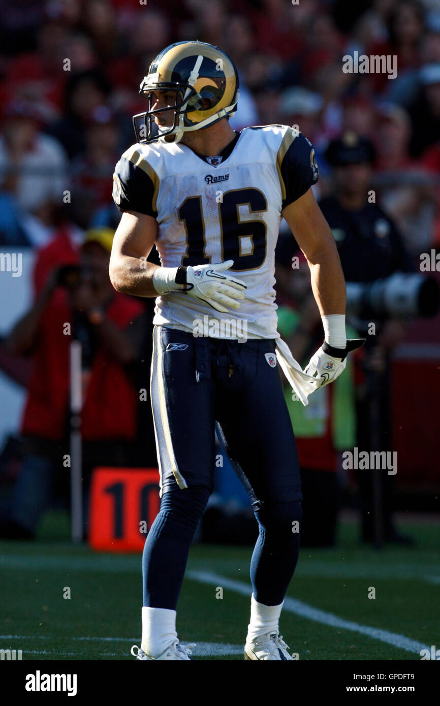 November 14, 2010; San Francisco, CA, USA;  St. Louis Rams wide receiver Danny Amendola (16) lines up for a play against the San Francisco 49ers during the second quarter at Candlestick Park. San Francisco defeated St. Louis 23-20 in overtime. Stock Photo