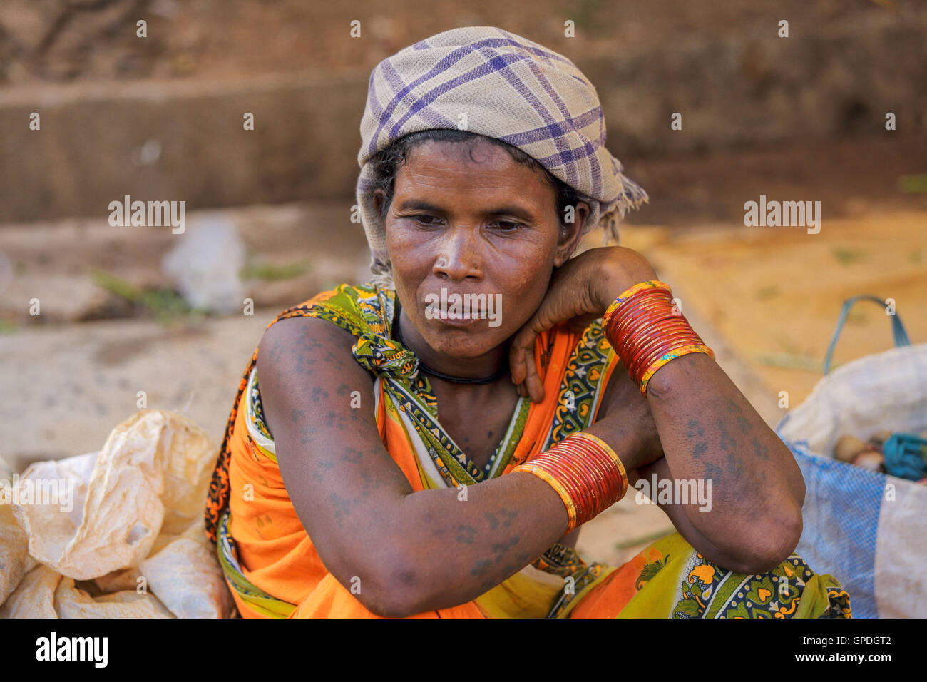 Muria tribe, tribal woman, Haat Market, Haat Bazaar, Jagdalpur, Bastar