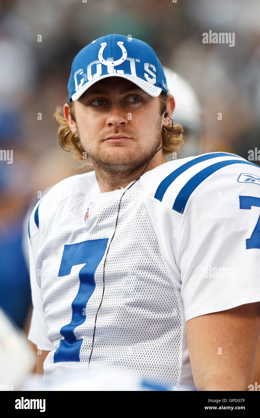 December 26, 2010; Oakland, CA, USA; Indianapolis Colts quarterback