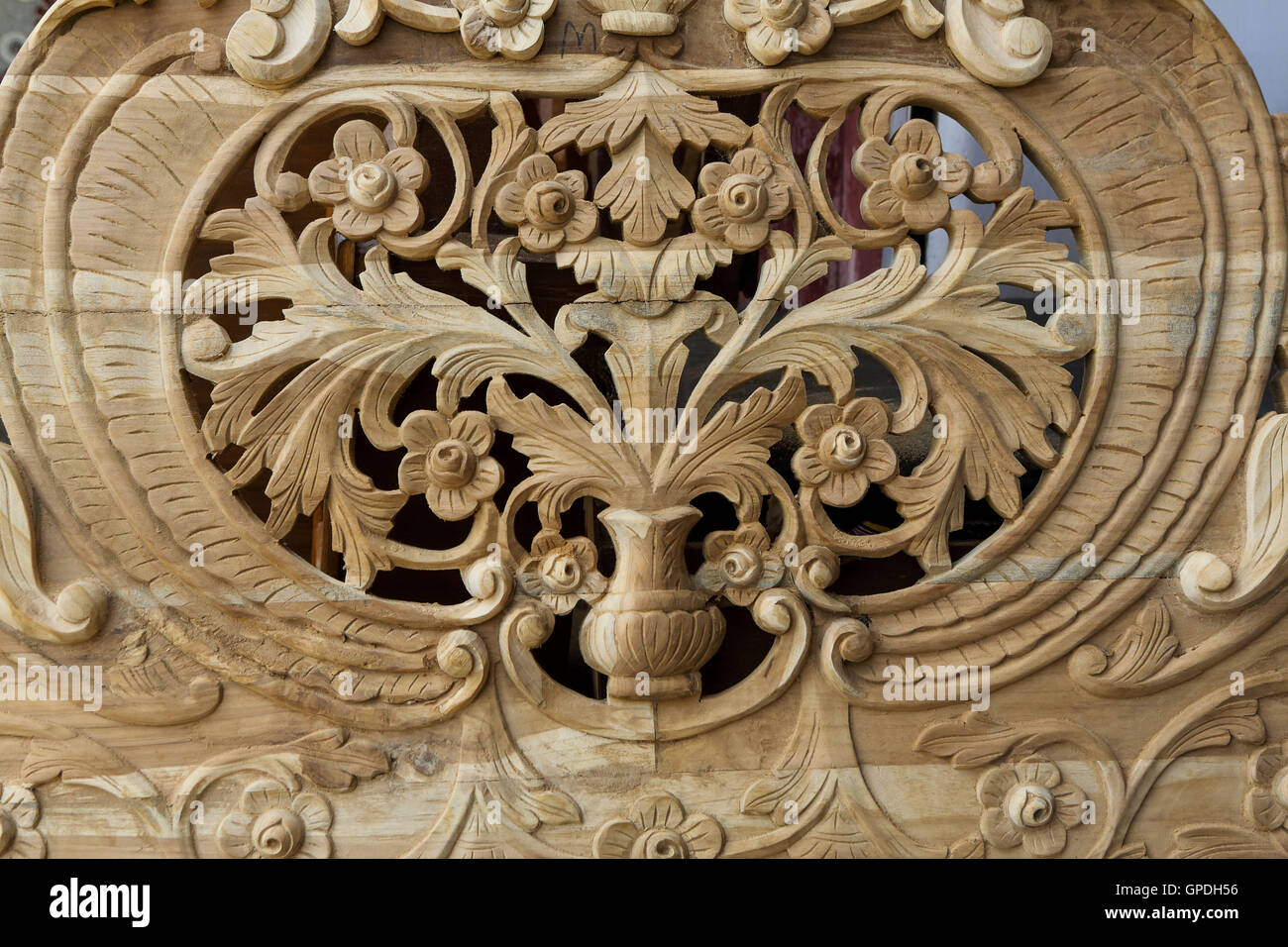 Wood carving, Jagdalpur, Bastar, Chhattisgarh, India, Asia Stock Photo
