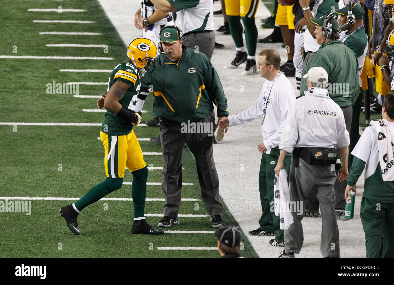Feb 6, 2011; Arlington, TX, USA; Green Bay Packers cornerback Charles