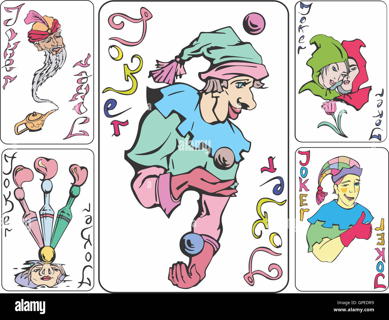 Playing card joker hi-res stock photography and images - Alamy