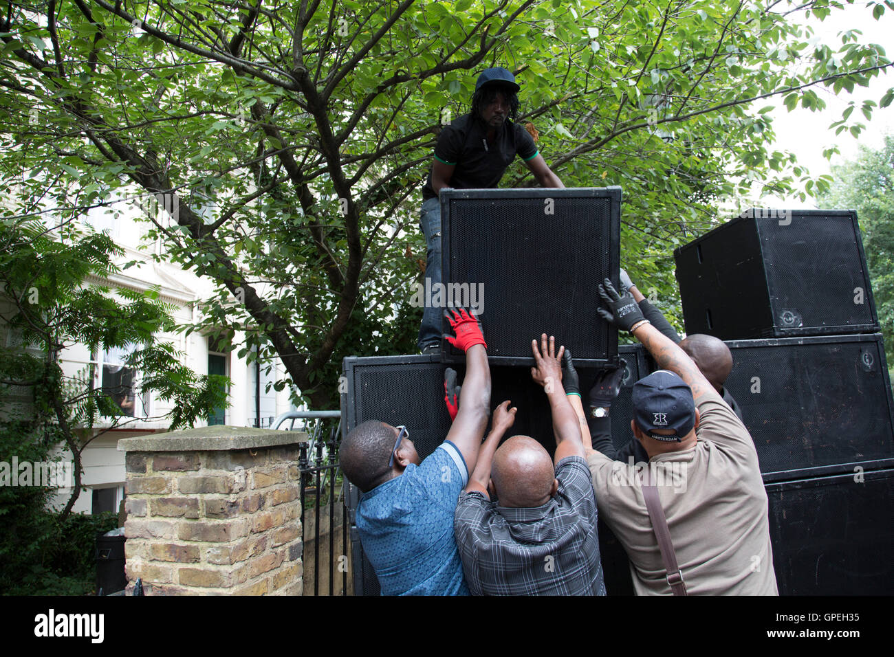 setting up a sound system