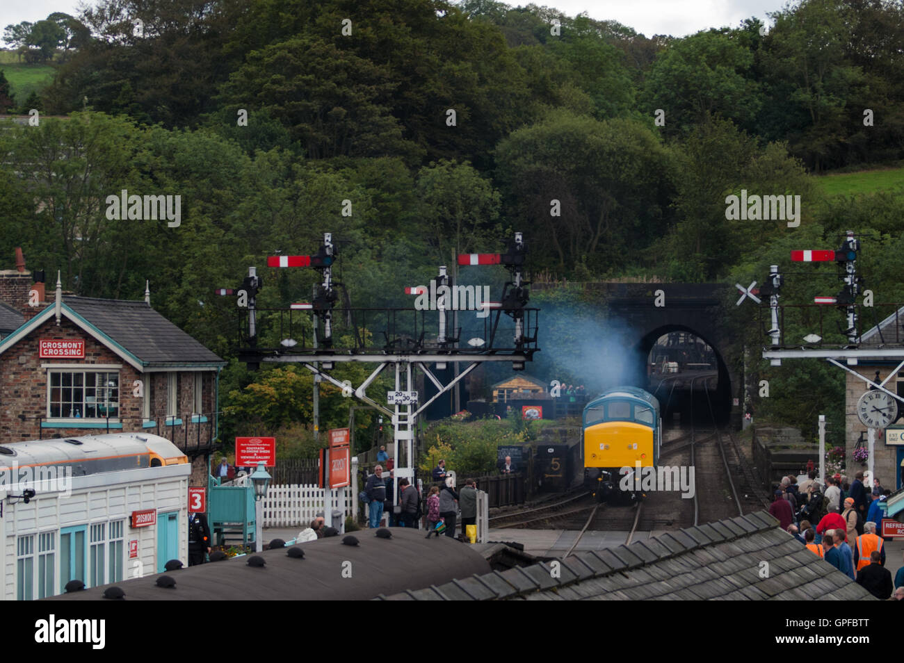 North Yorkshire Moors steam railway Stock Photo