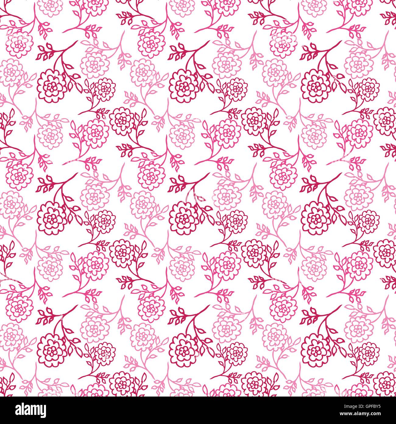 seamless pattern with abstract flowers. vector Stock Vector Image & Art ...