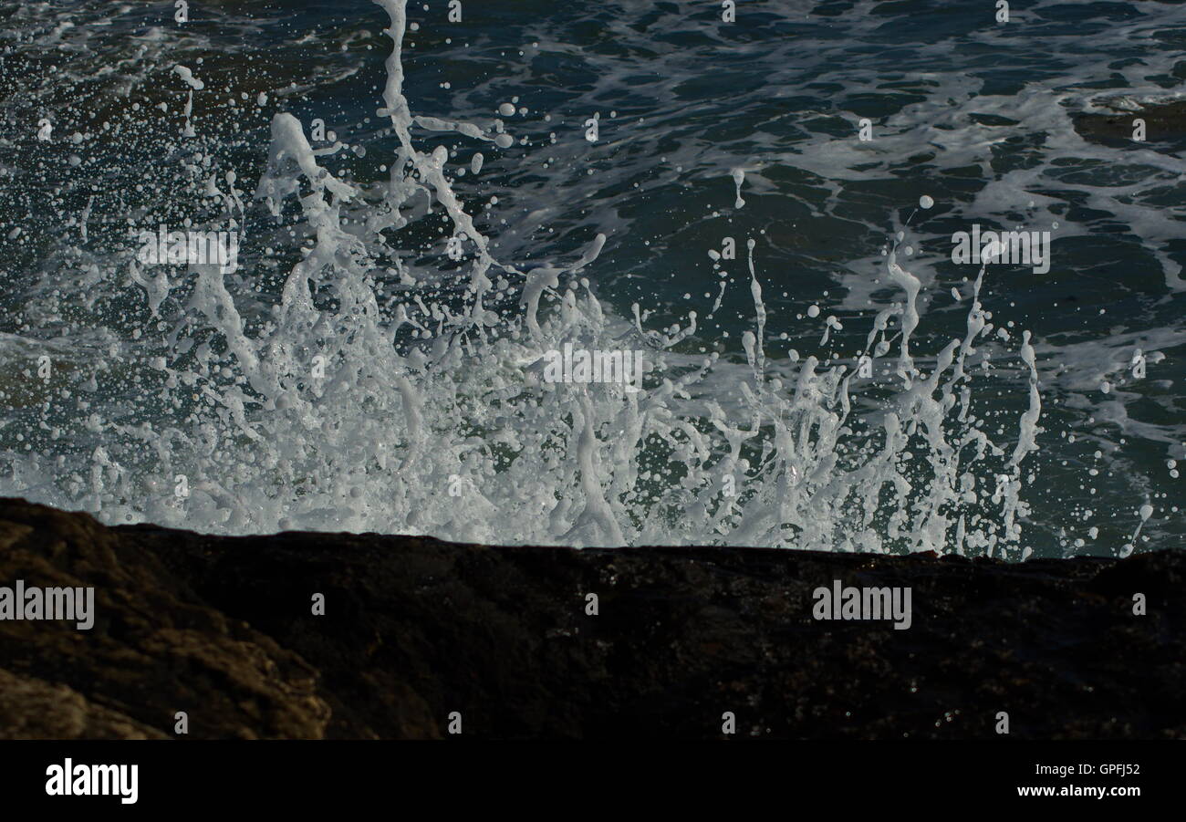 Water Splashing Against Rocks Hi Res Stock Photography And Images Alamy Wave Splashing Against The Rocks GPFJ52