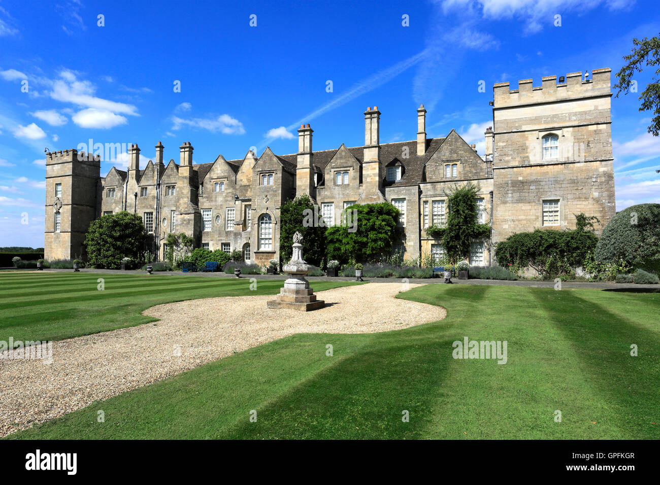 Summer, Grimsthorpe Castle and Gardens, Lincolnshire, England, UK Stock Photo