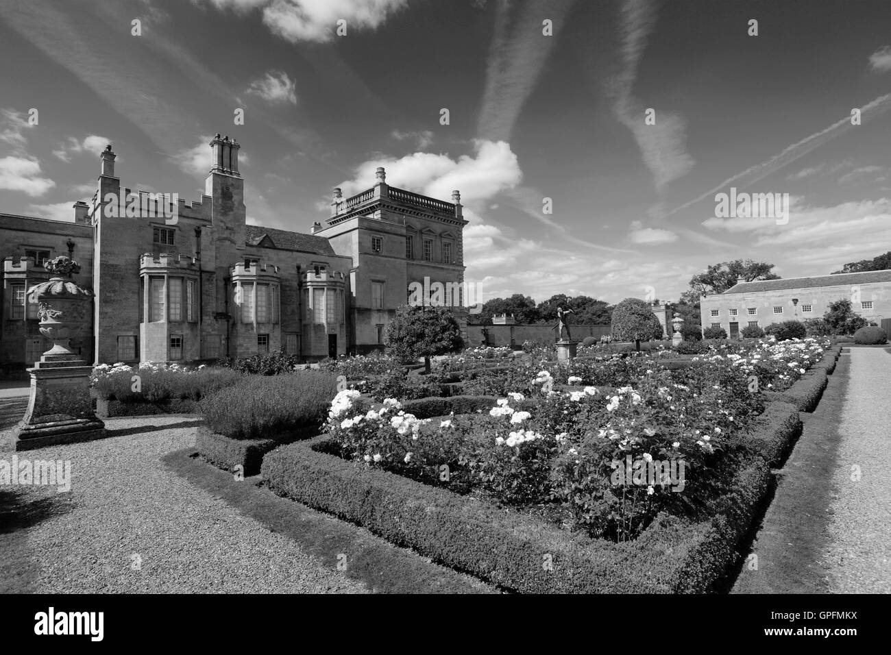 Summer, Grimsthorpe Castle and Gardens, Lincolnshire, England, UK Stock Photo