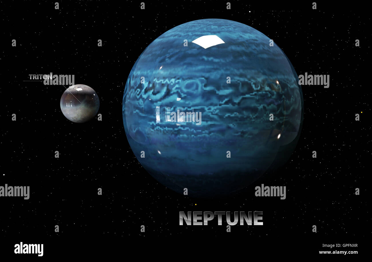 diagram of neptune and its moons