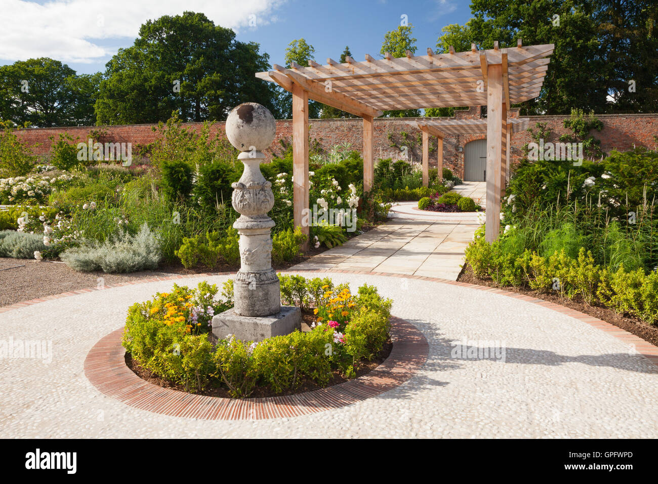 The Gardens at Wynyard Hall. Summer, July 2016. The estate is owned by