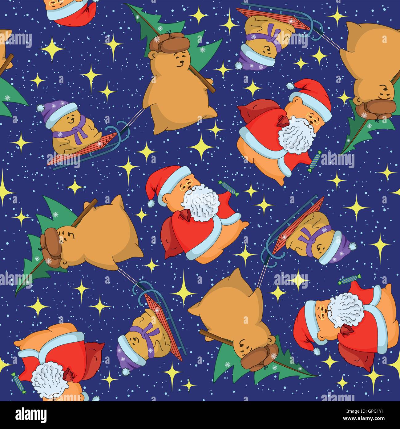Christmas seamless background Stock Vector Image & Art - Alamy