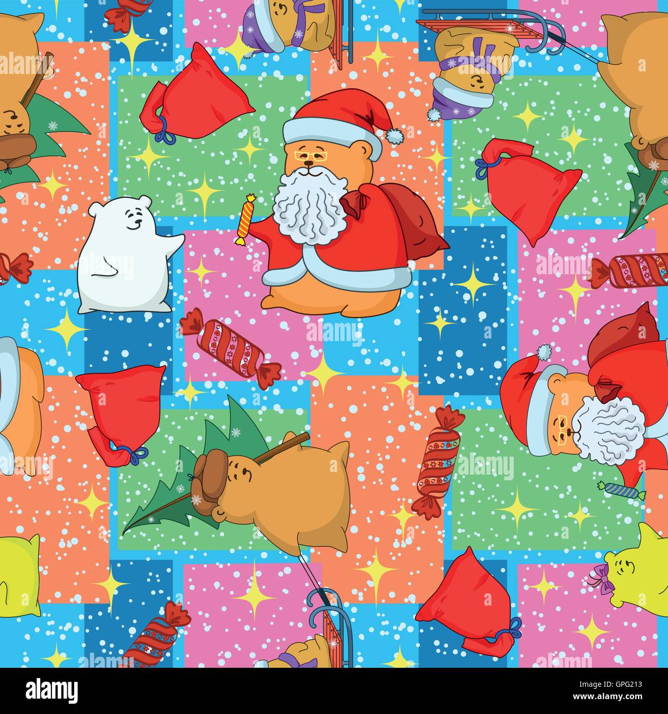 Christmas seamless background Stock Vector Image & Art - Alamy