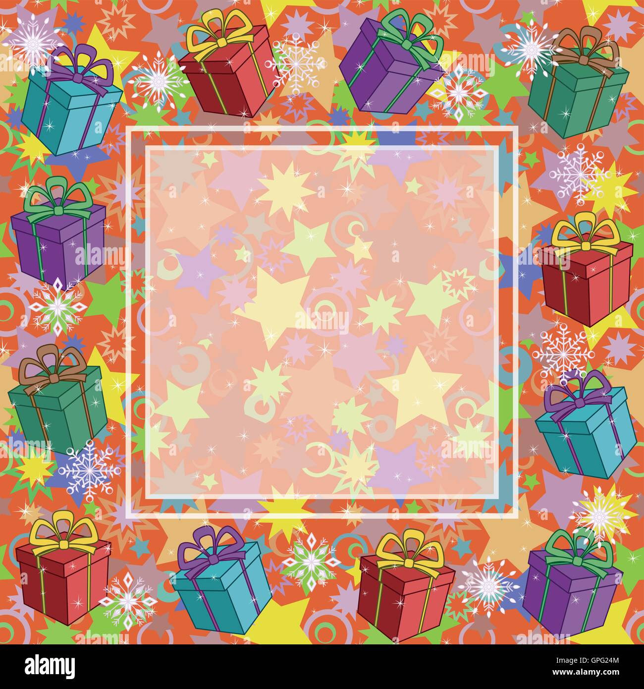 Christmas background with gifts Stock Vector Image & Art Alamy