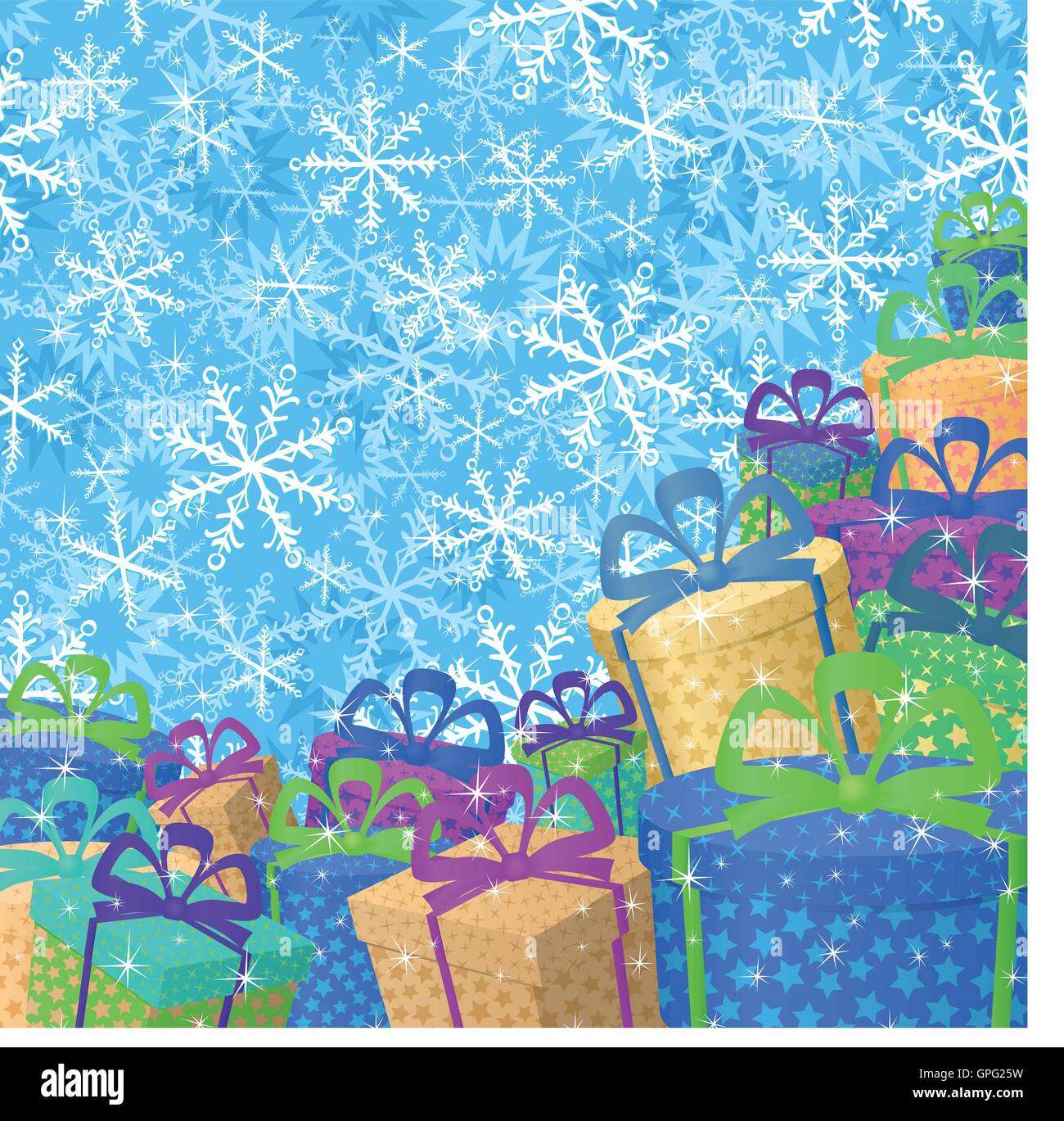 Christmas background with gifts Stock Vector Image & Art Alamy