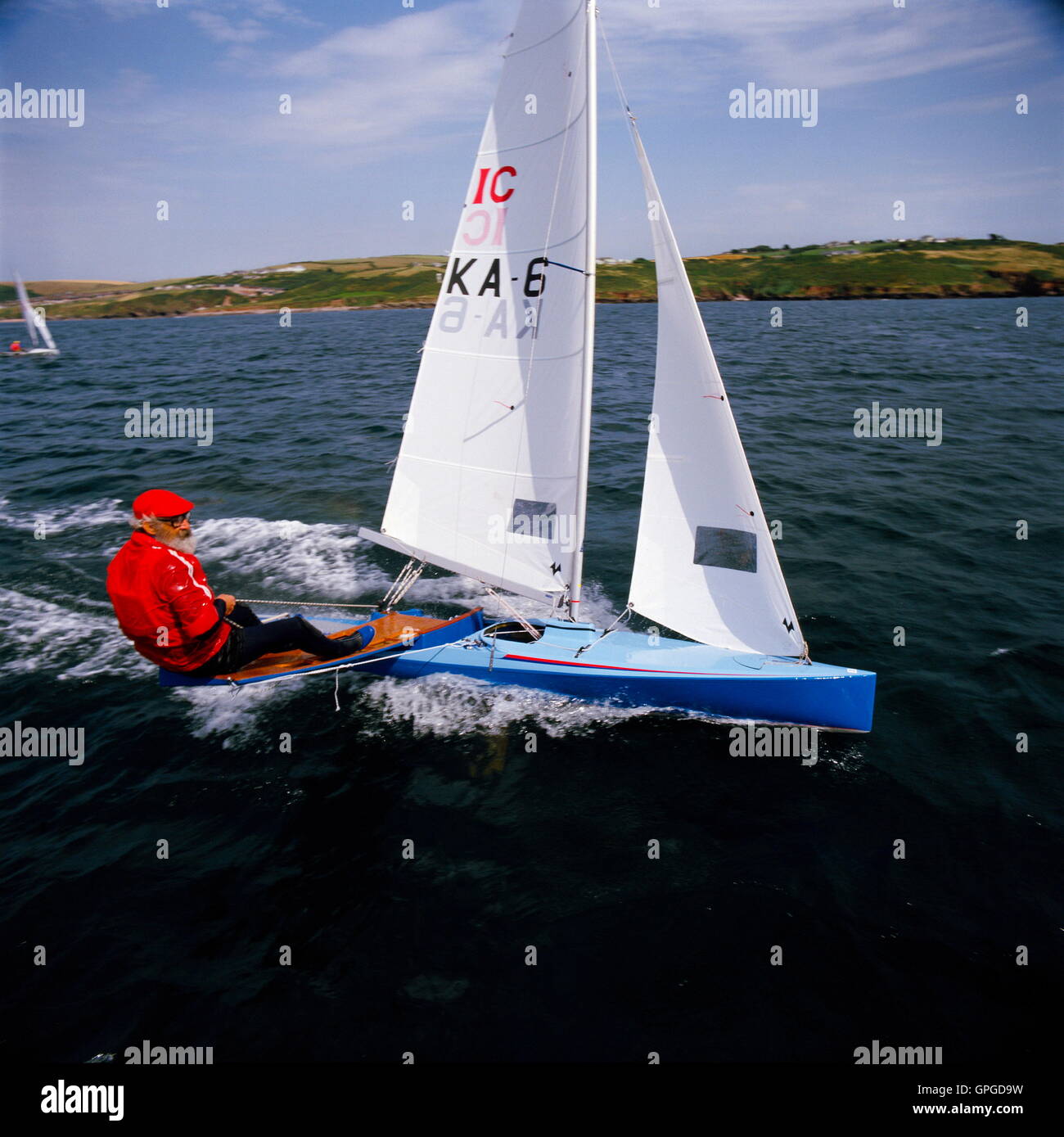 AUGUST, 1987. PLYMOUTH, ENGLAND. WORLD CHAMPIONSHIP INTERNATIONAL SAILING