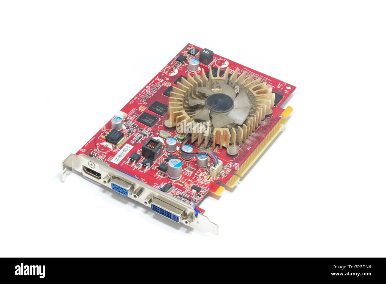 Old PC Video Card for Computer Stock Photo - Image of chip, background:  48886198