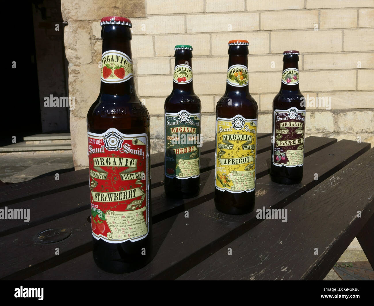 Four fruit beers which are brewed at the Melbourne Brothers All Saint's