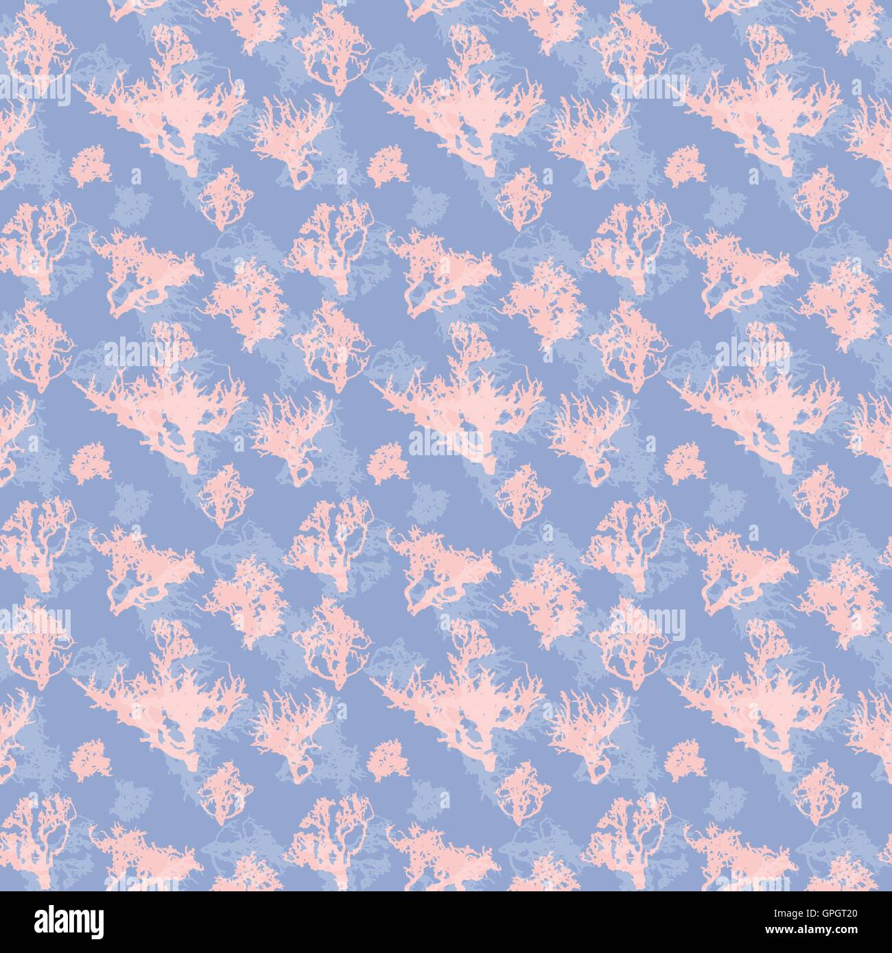 Seamless Pattern. Tree Silhouette Isolated. Vector Illustration Stock ...