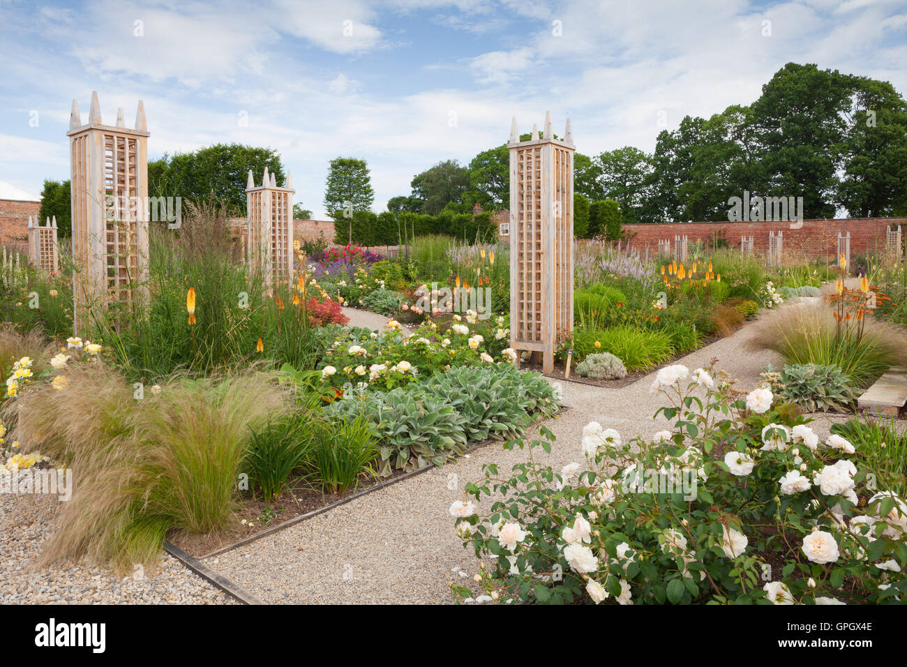The Gardens at Wynyard Hall. Summer, July 2016. The estate is owned by