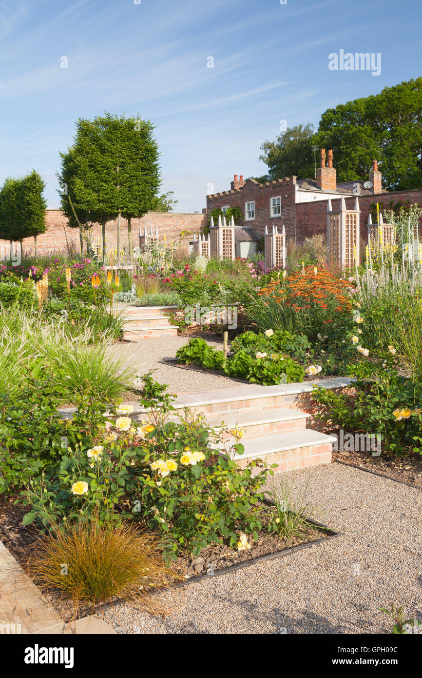 The Gardens at Wynyard Hall. Summer, July 2016. The estate is owned by