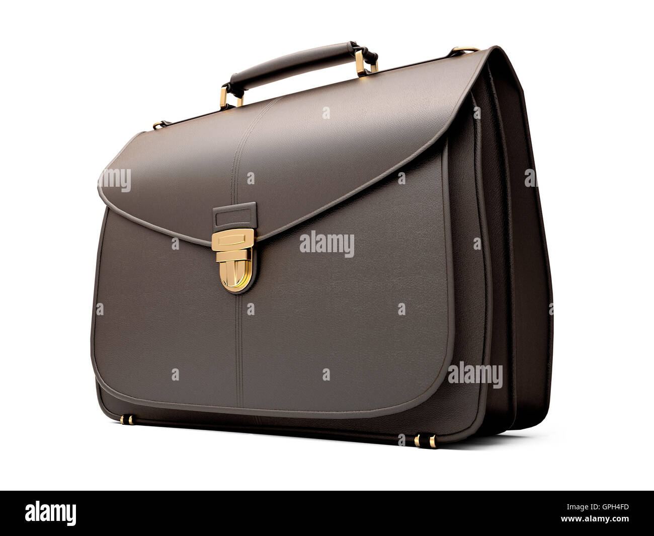 Black business briefcase isolated Stock Photo Alamy