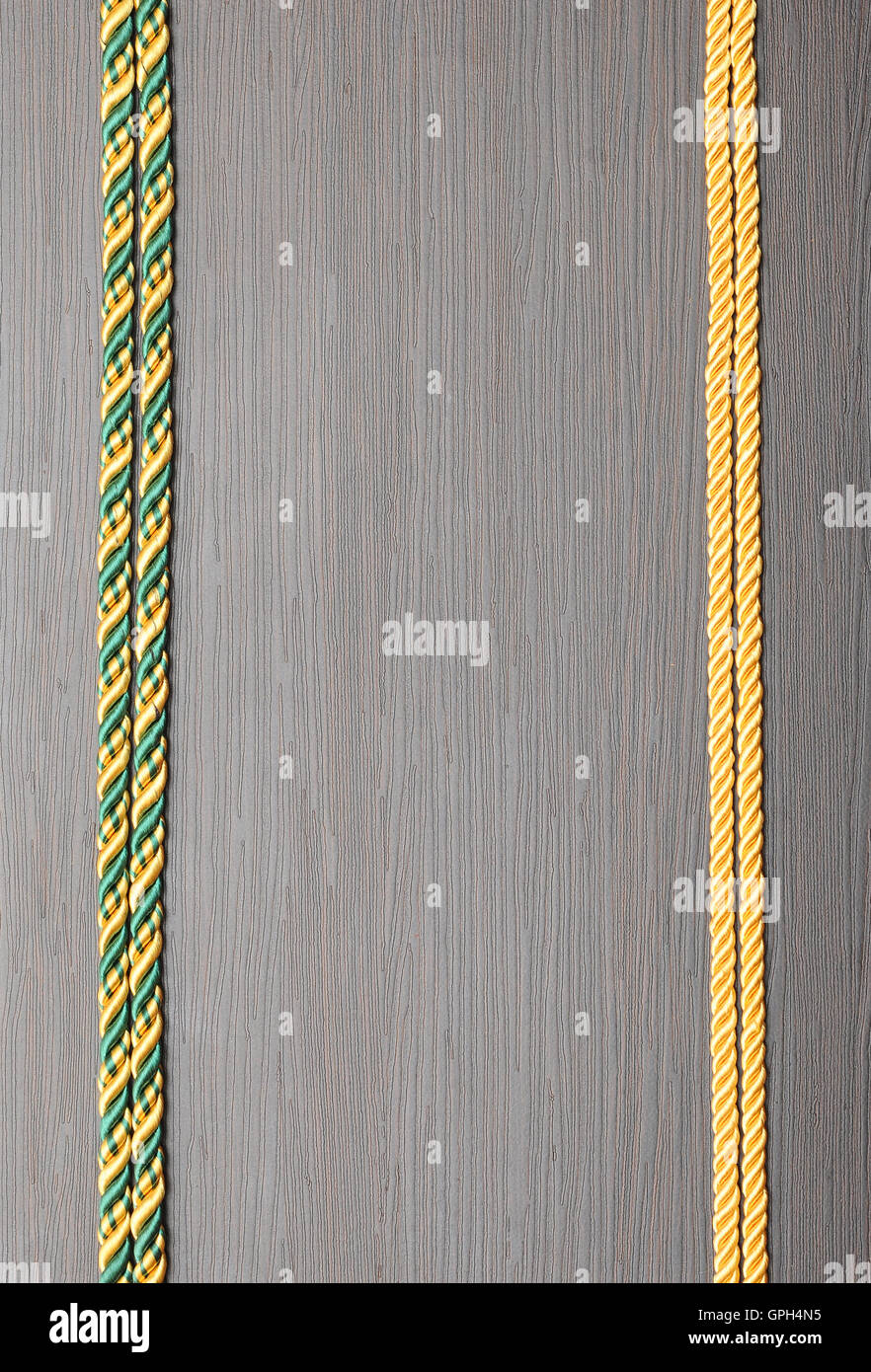 colorful rope frame on wooden background Stock Photo - Alamy