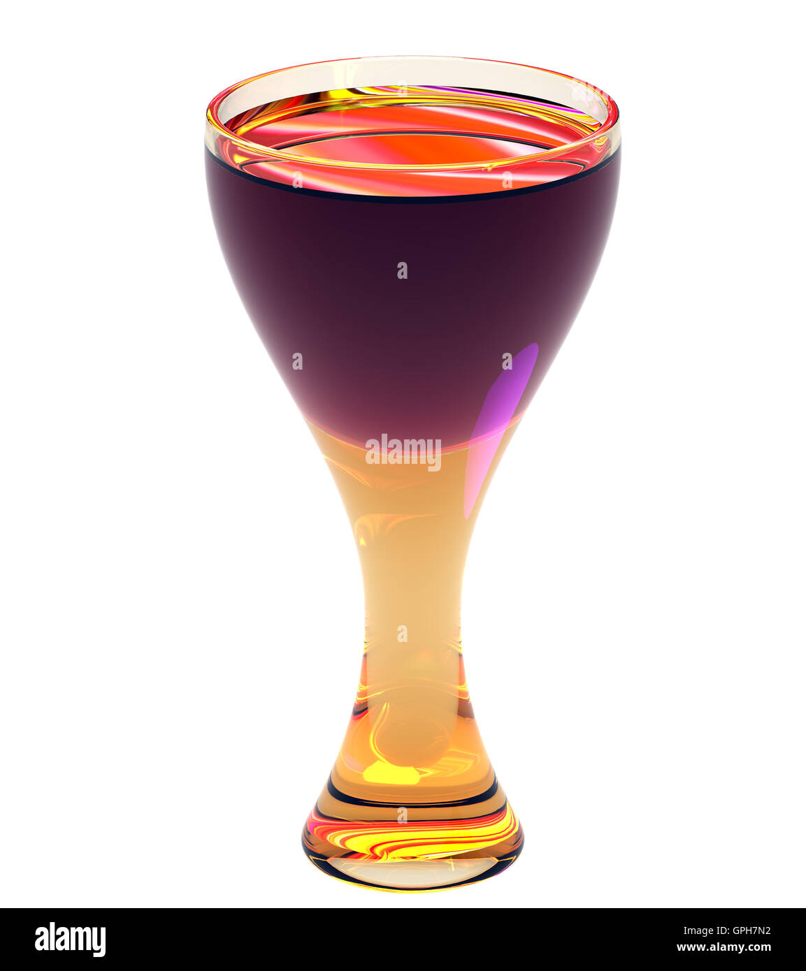 Red wine glass isolated on white background Stock Photo - Alamy