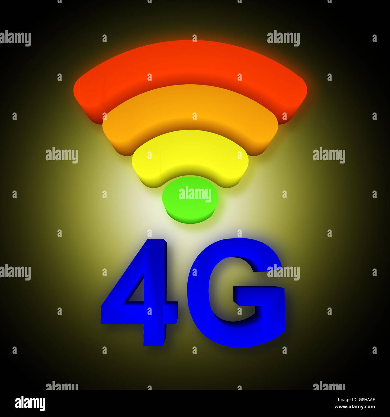 4G and signal symbol Stock Photo