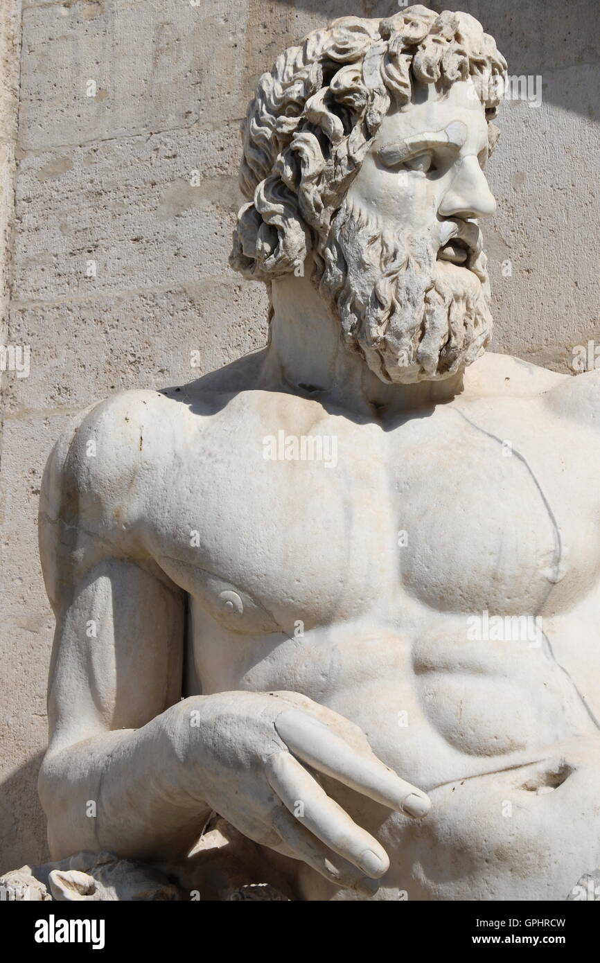 Statue of the Capitoline Hill in Rome Stock Photo - Alamy