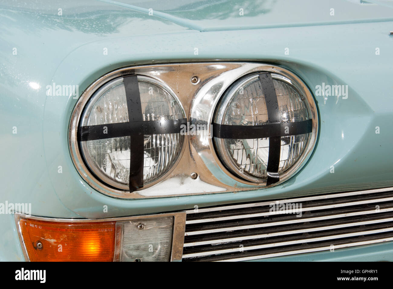 1966 Triumph 2000 rally classic rally car with headlights taped for  competition Stock Photo - Alamy