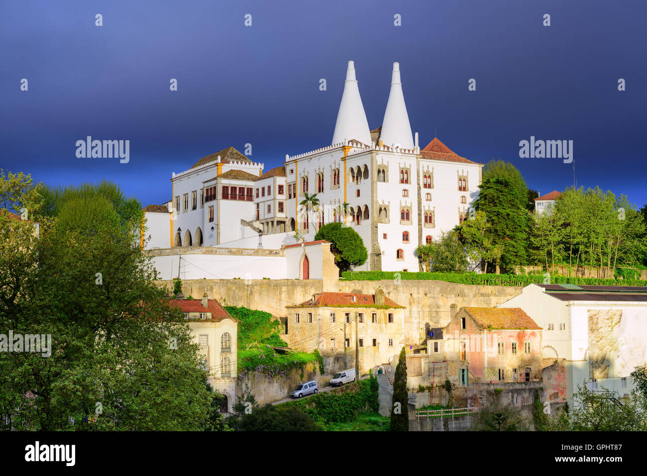 The National Palace, Sintra, Portugal Stock Photo