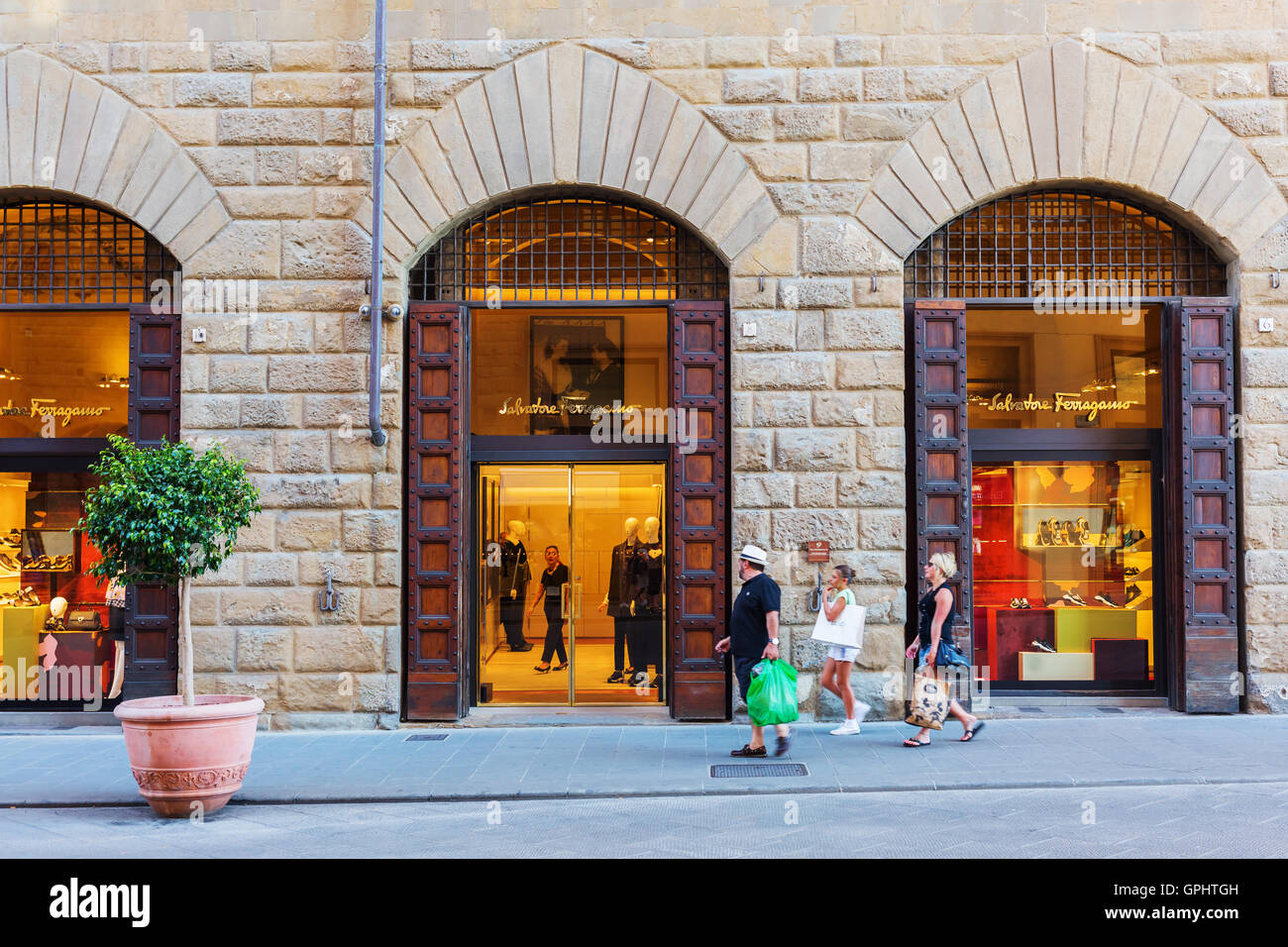 Salvatore Ferragamo shop in Florence, Italy Stock Photo - Alamy