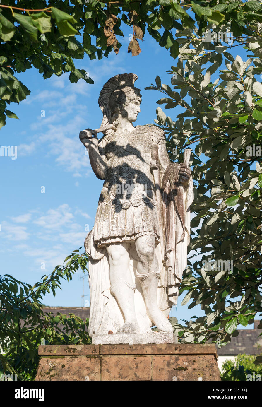 Statue of Emperor Hadrian, Brampton, Cumbria, England, UK Stock Photo