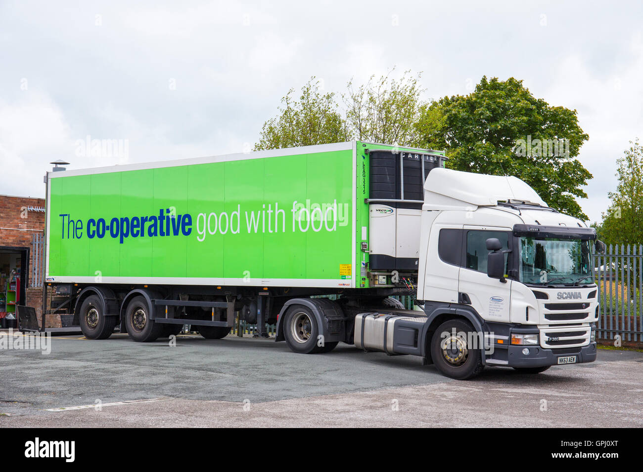 Coop delivery lorry UK Stock Photo Alamy