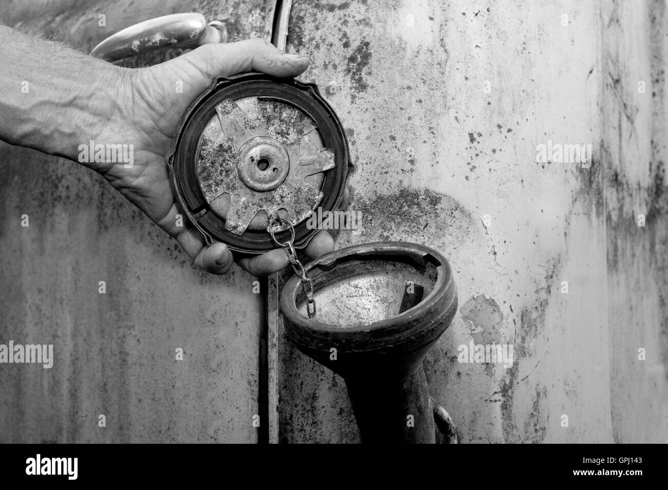 Empty Fuel Tank Stock Photo Alamy