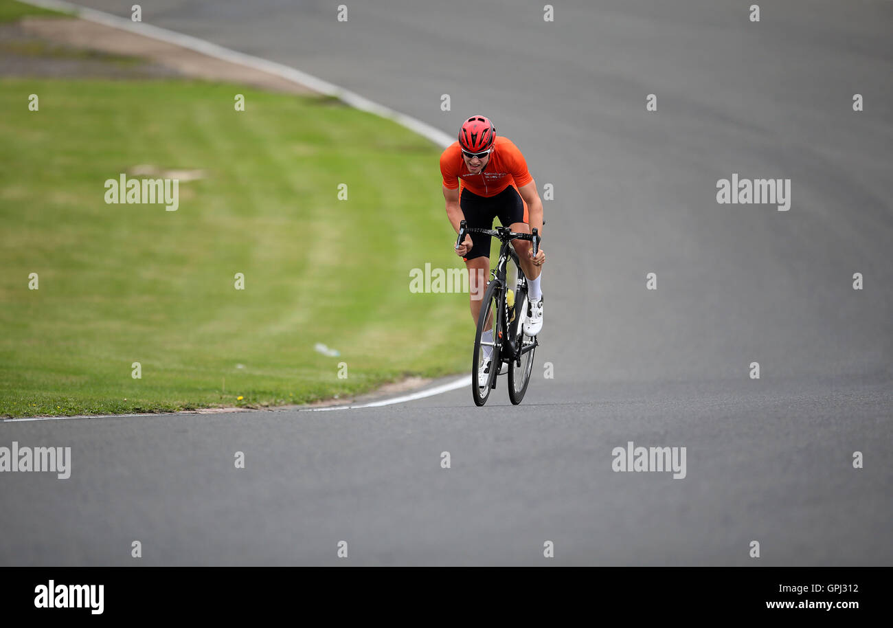 Alex Jones in action during the Para Road Race during day four of the ...