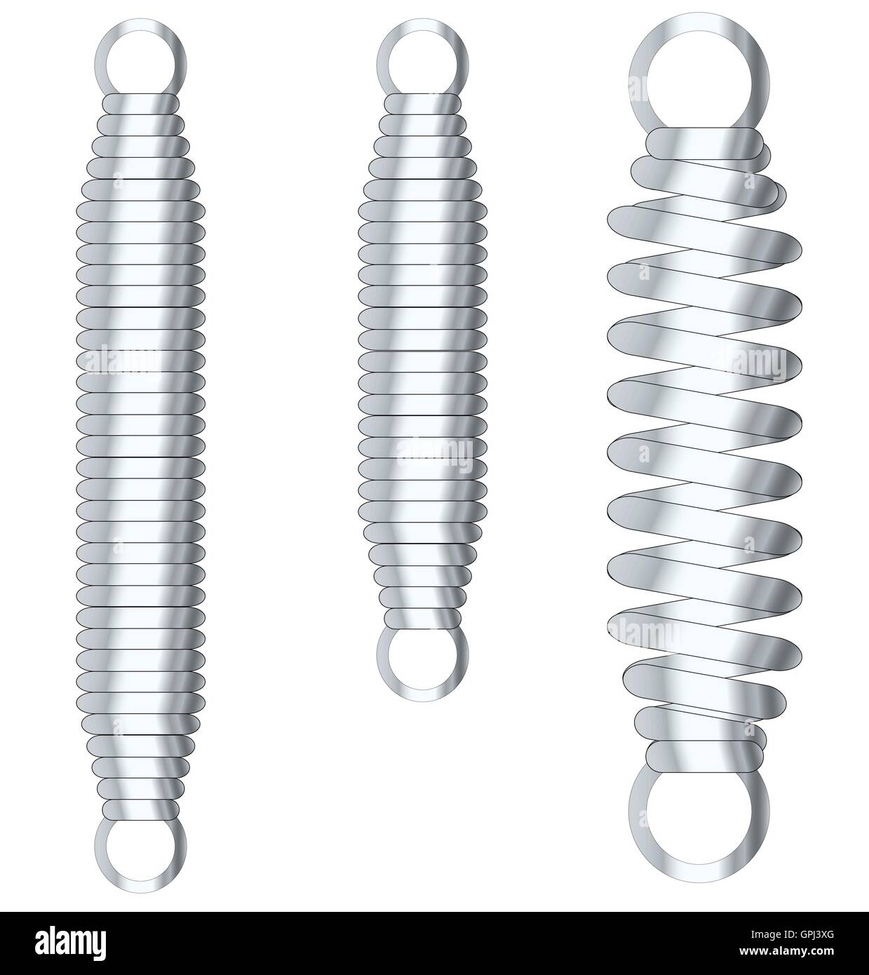 Tension springs Cut Out Stock Images & Pictures Alamy