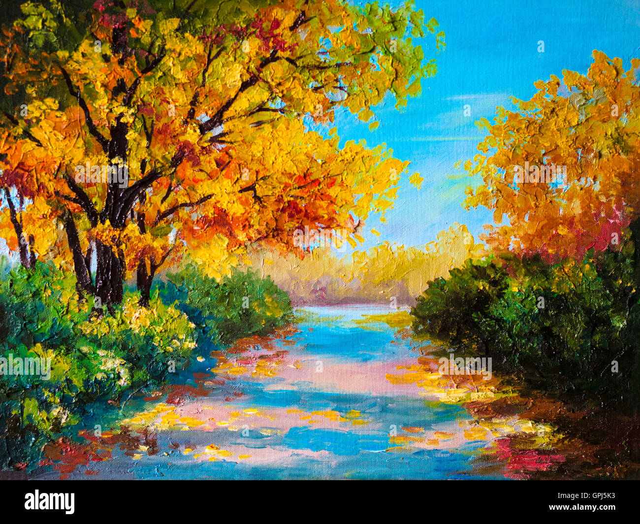 Spring landscape painting hi-res stock photography and Spring landscape painting hi-res stock photography and