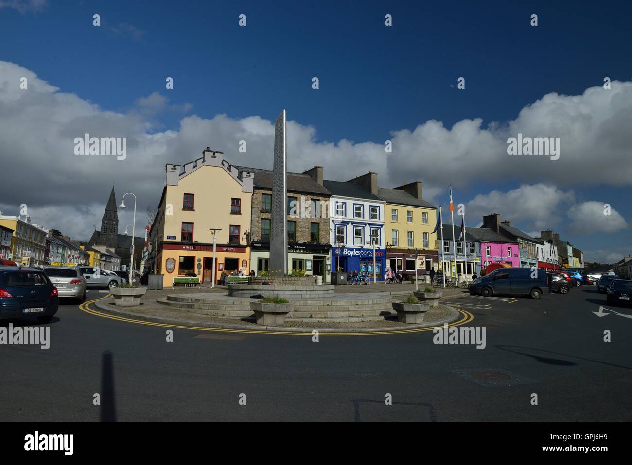 Clifden today is a vibrant and cosmopolitan town on the very edge of Europe. It has a population of 2,609. Stock Photo